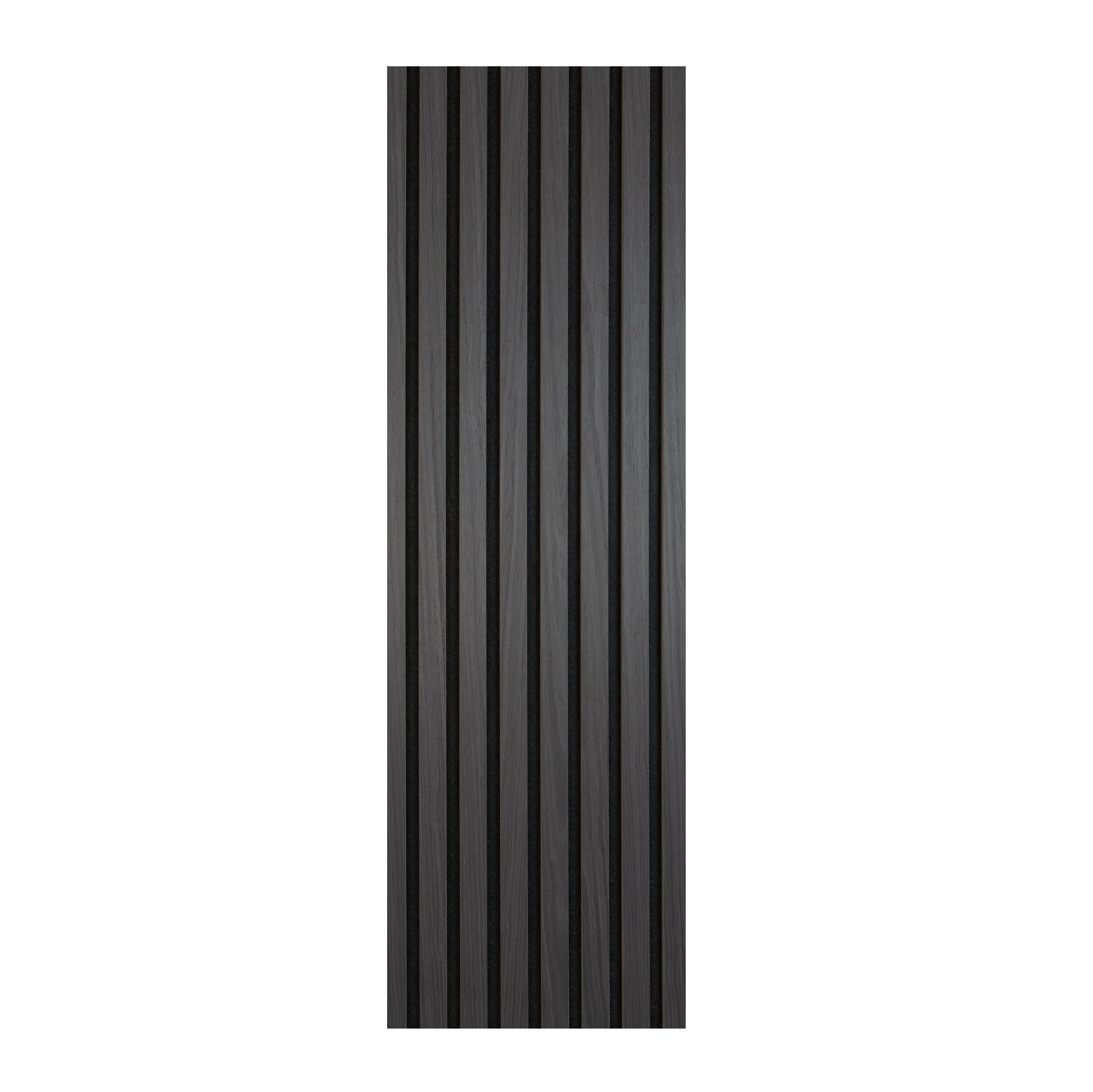 Panneau acoustique - Placage chêne fumé huilé noir 60 x 240 cm