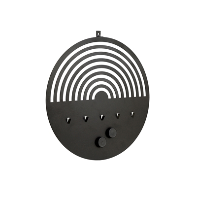 Tableau mémo rond noir