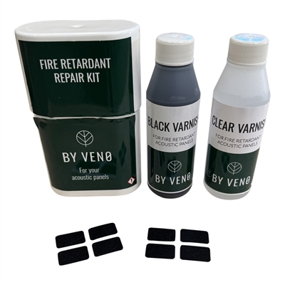 Kit de réparation de vernis pour panneaux acoustiques ignifuges 2x100 ml