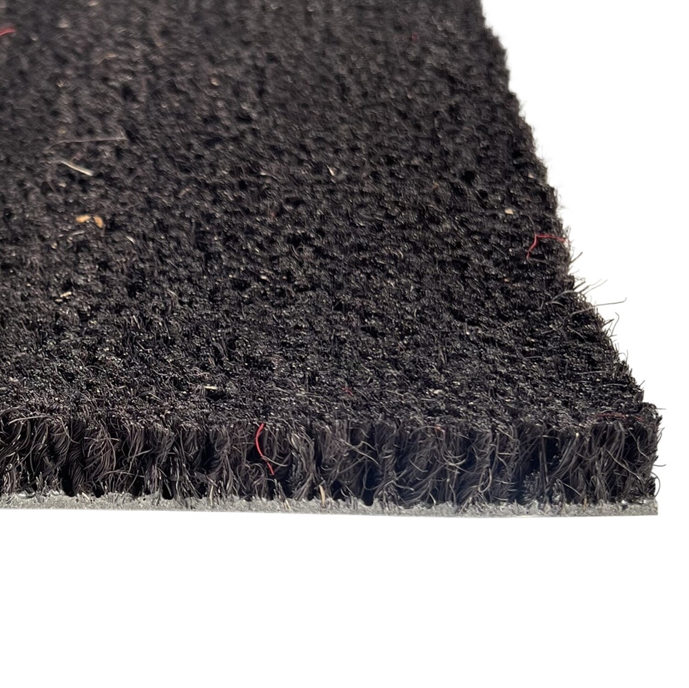 Tapis coco noir sur mesure