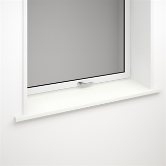 Appui de fenêtre en stratifié blanc avec bord avant en option