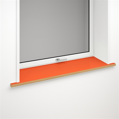 Appui de fenêtre linoléum orange avec bord avant optionnel | Orange Blast 4186